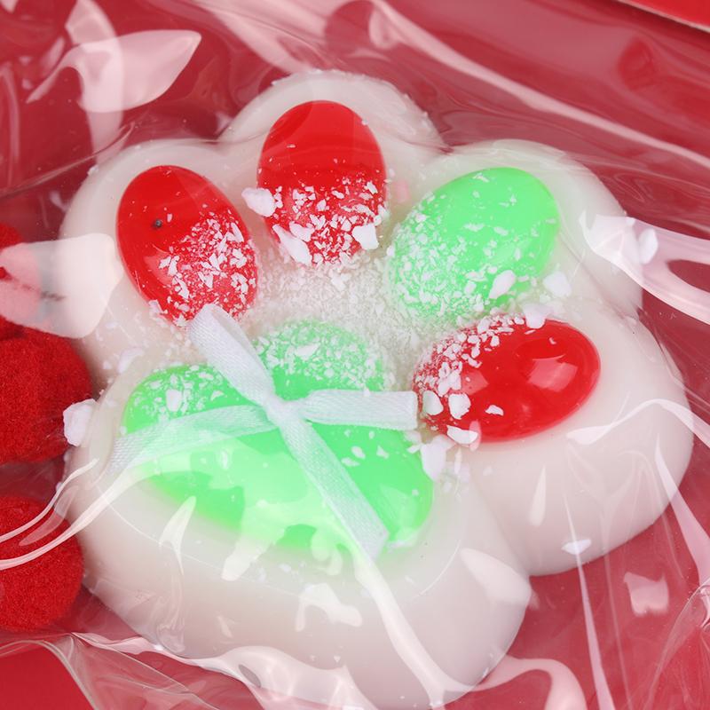 1 шт., рождественские игрушки-лапки для кошек, мягкие липкие игрушки для снятия стресса и расслабления