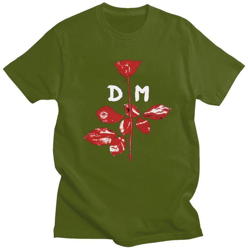 Custom Male Electronic Rock D-Depeche Cool Mode T Shirts Short Sleeve Cotton Tshirt Classic T-shirt Casual Tees Clothing