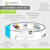 FlipBelt Поясная сумка для бега и спортзала, с молнией, карбон, FZC M