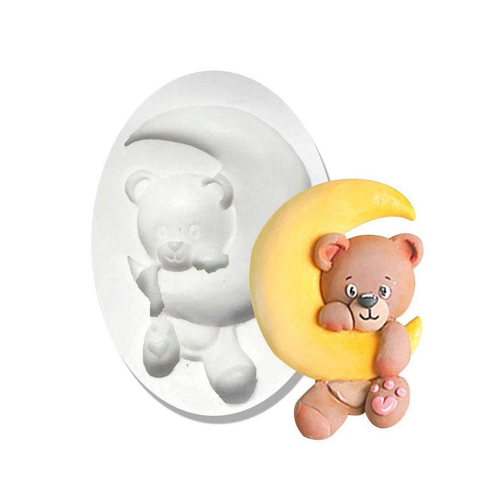 Кухонная выпечка, сахарная поделка, домашняя форма ручной работы, форма для медведя, форма для шоколада, украшение для торта