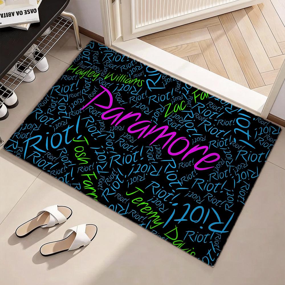 Popular Pop Rock Band P-Paramores Floor Mat Soft Flannel Non-Slip Door Mat - Thickened Rug for Living Room Home Decor