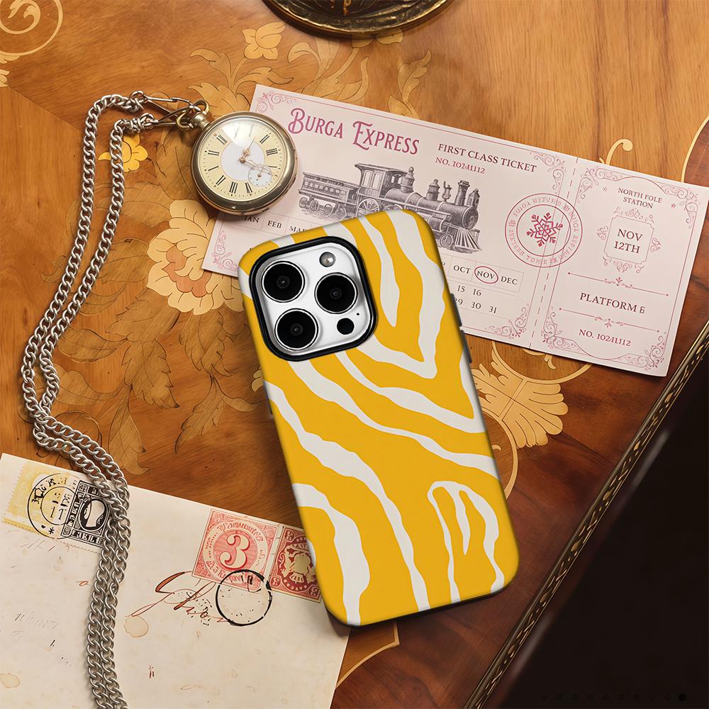 Yellow Ocean Phone Case for IPhone 16 15 14 13 12 11 X XS XR XSMAX 7 8 Pro Max Plus Double-layer Back Cover