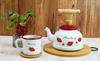 Fuji Enamel Strawberry Kettle 1.6L STB-1.6K