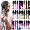 Hair Extension Colorful Girl 1pc Ombre Braiding Hair Mega 24" Jumbo Synthetic Hair