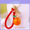Stunning Red Prosperity Orange Keychain Beautiful Key Ring For Women Ideal Gift For Christmas