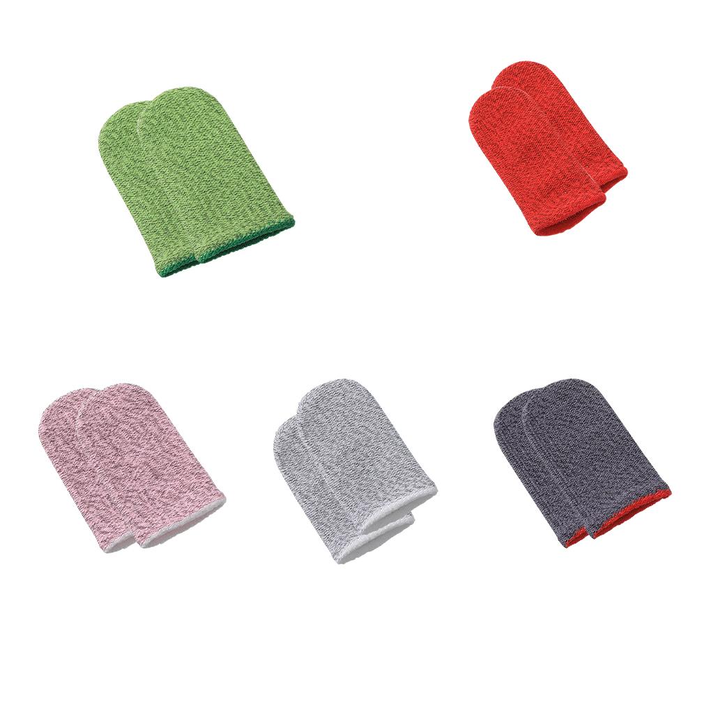 2 шт., устойчивые к поту противоскользящие напальчники из углеродного волокна, игровые плавные в эксплуатации эластичные контроллеры, аксессуары для рук геймеров