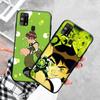 Черный чехол для Xiaomi Redmi 13C Note 9 iPhone XR 7 8 14 15 11 12 13 X XS Pro Max Samsung A25 S23 S24 FE Ultra Plus Ben 10 Cartoon