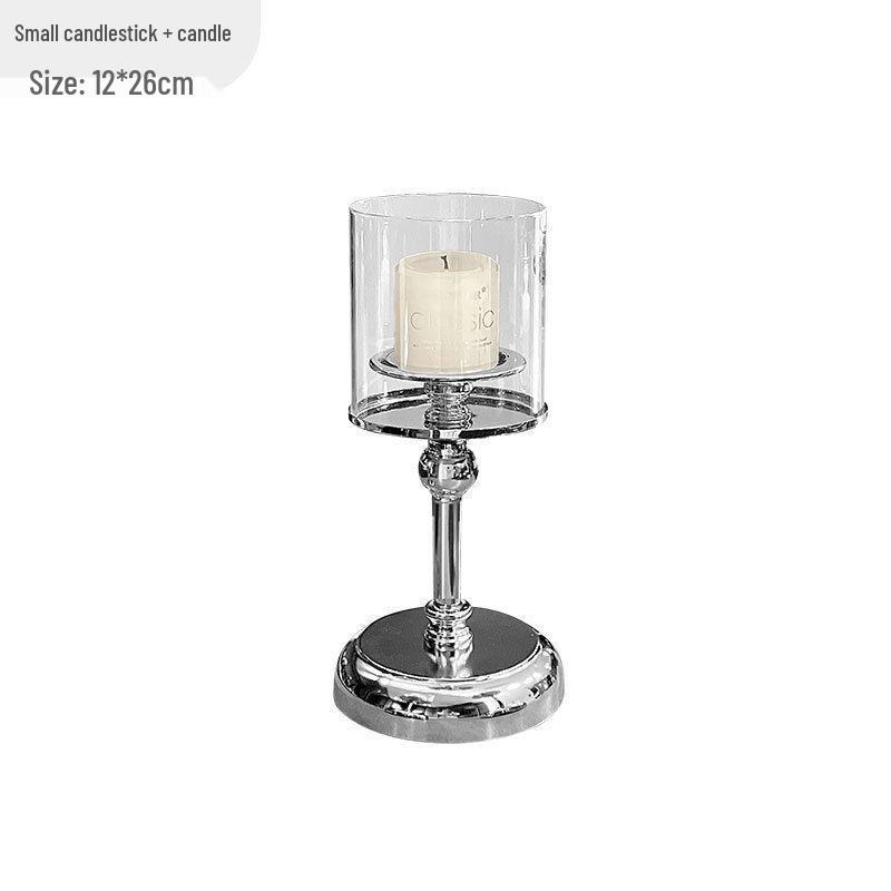 Элегантный стеклянный подсвечник в китайском стиле люкс для домашнего декора