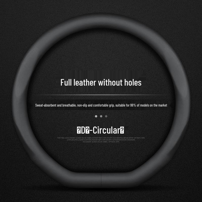 Premium Genuine Leather Steering Wheel Cover for Buick: Excelle, Regal, LaCrosse, Envision, Velite, Verano, GL6