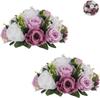 Silk Flowers Bouquet Artificial Roses Table Centerpieces Weddings Decoration Flower Balls for Reception Event