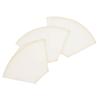 Washable Coffee Made In Sewn with Organic Cotton Pack of for Cups Japanese Filters, Trapezoid, Japan, Linen, Thread, 3, 1-4 (White, Linen) [Trapezoid]