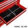 BIG RED Tool Cabinet Roller Cabinet Multipurpose Tool Box Large Storage Capacity TJ1307B 7-tier (Red/with Casters)