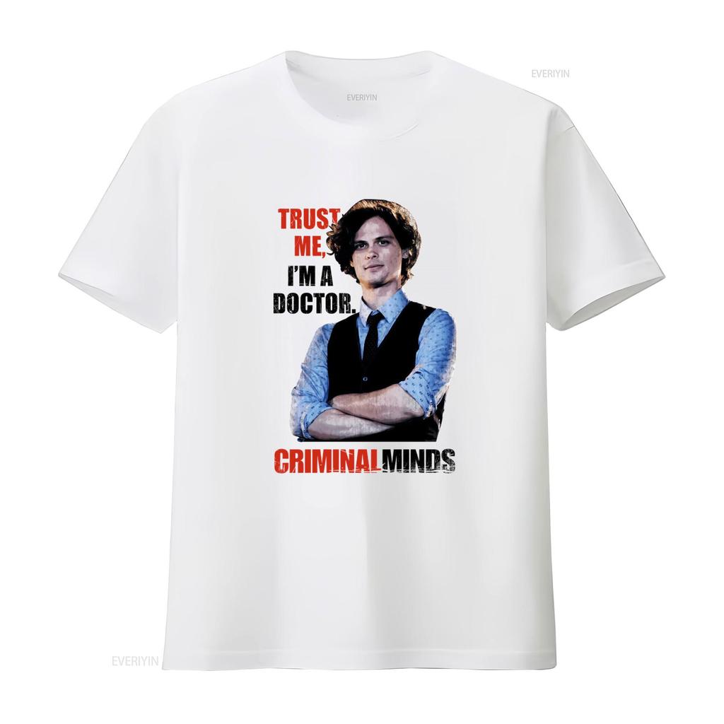 Criminal Minds Доверь мне, я врач Футболка Хлопок Фанату Сериала винтажный Стиранный Дышащий Слегка Мягкий с принтом Стильный