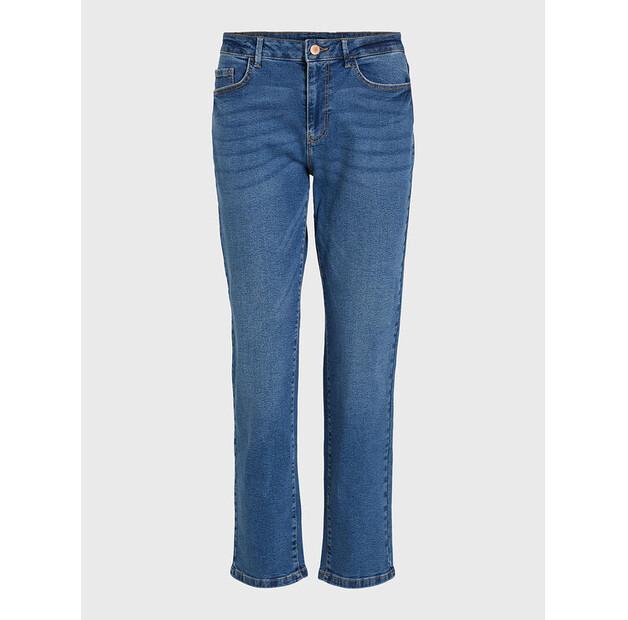 Джинсы Vila Alice 14080228 синий Straight Fit