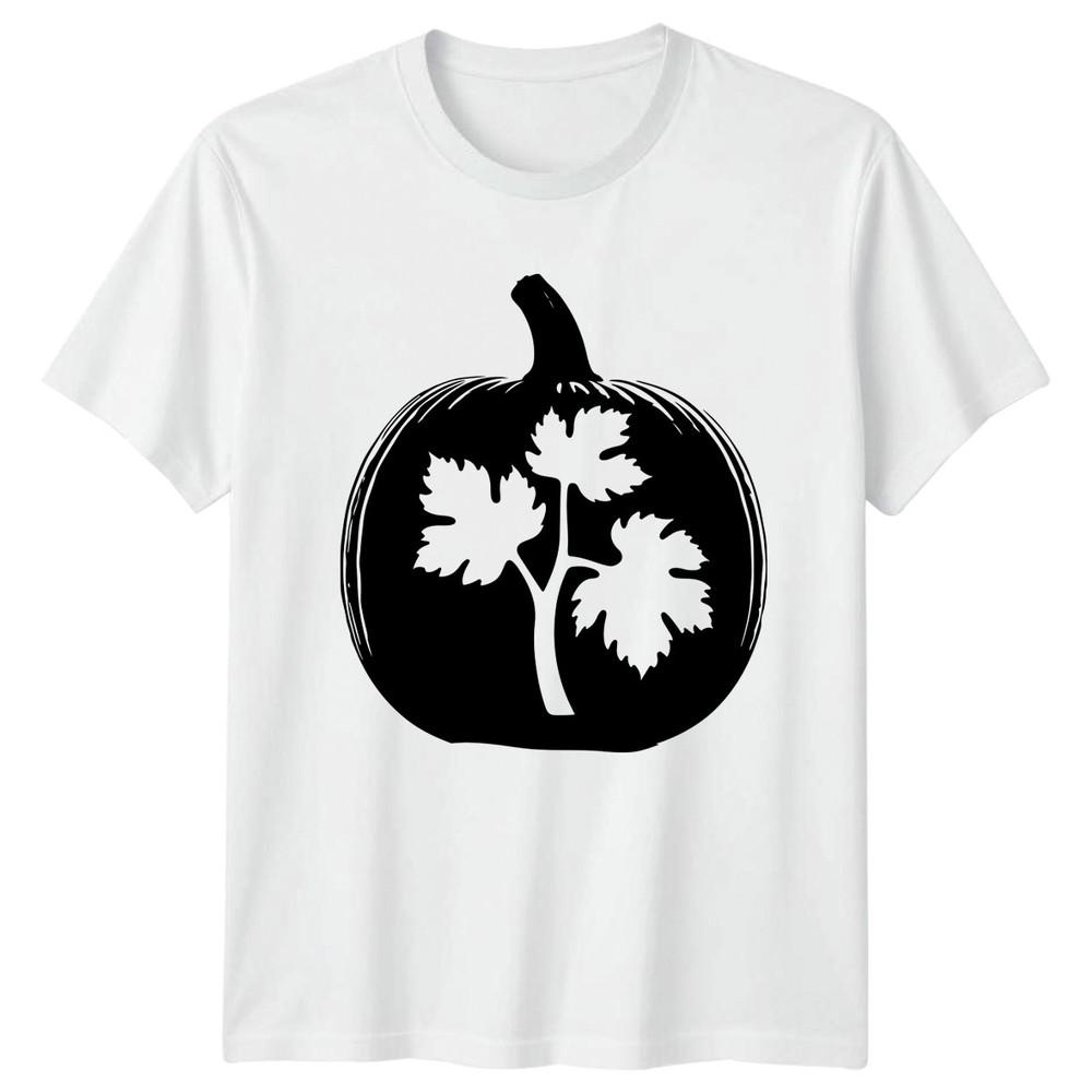 Pumpkin With Leaves TShirt Halloween Autumn Halloween Gift For Him And Her