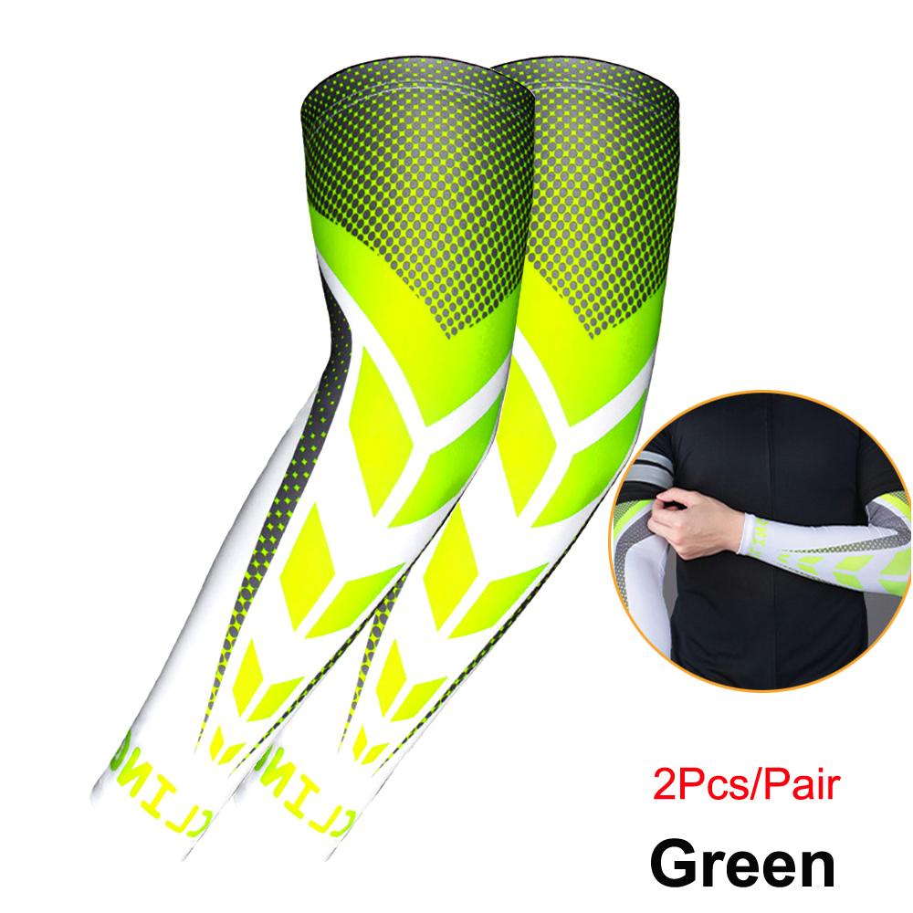 1 пара охлаждающих нарукавников для мужчин и женщин, спортивные рукава с защитой от ультрафиолета для бега, езды на велосипеде, баскетбола, футбола, волейбола