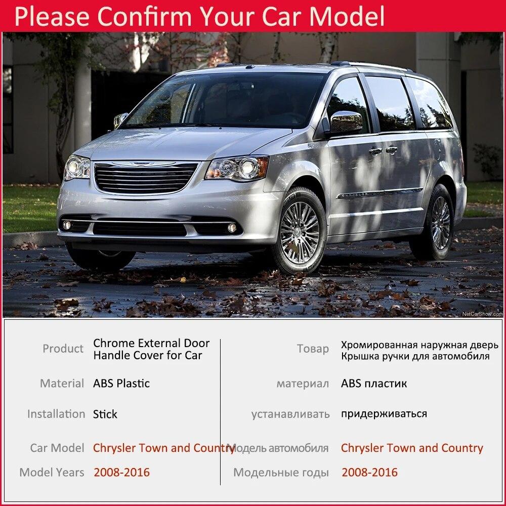 Для Chrysler Town and Country Voyager 2008 ~ 2016 Хромированная дверная ручка, накладка, набор фиксаторов, аксессуары для стайлинга автомобилей 2009 2010 2011
