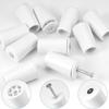 8Pcs White Plastic Blind Stoppers Smooth Compact Roller Shutter Repair Curtains Accessories Window Blind Stopper Parts