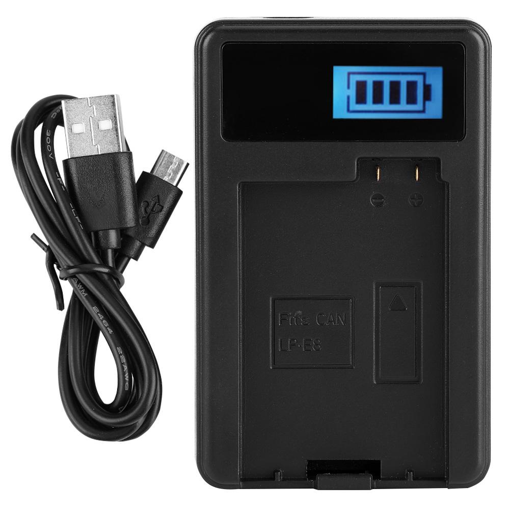 LP E8 Camera Battery LPE8 + LCD Single Charger for Canon EOS 550D 600D 650D 700D