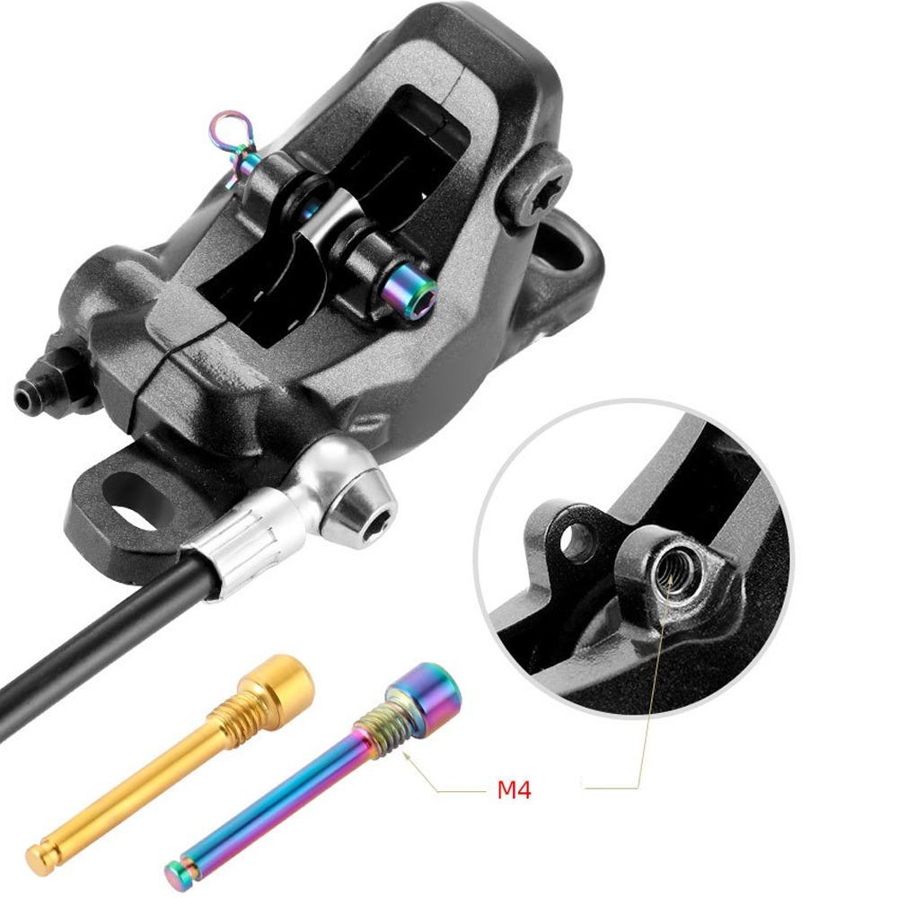 2 Sets 31mm Length Disc Brake Caliper Bolts M4 Threaded Caliper Screws  for Road Bicycle