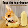 Bite-Resistant Sounding Peanut Toy for Medium To Large Dogs and Cats - Boredom Relief for Corgis and French Bulldogs