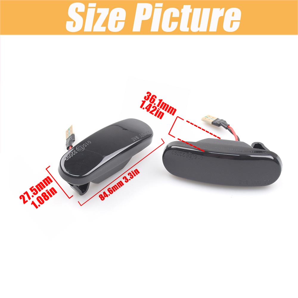 2 шт. для Fiat Panda 169 Grande Punto Вкл. Evo Doblo Fiorino Linea Idea Dynamic LED Side Marker Light Repeater Lamp