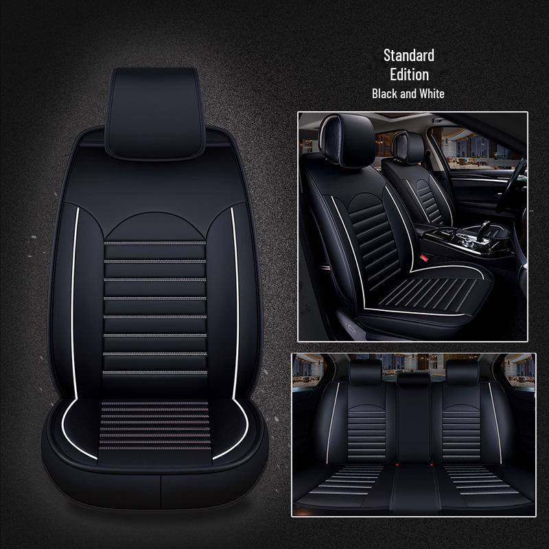 Универсальные кожаные подушки для сидений автомобиля на пять мест для всех сезонов - F-31