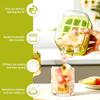 Форма для кубиков льда 2-в-1, многофункциональная форма-бутылка для льда с трубочкой, безопасный силиконовый материал, портативная для путешествий на природе и офиса