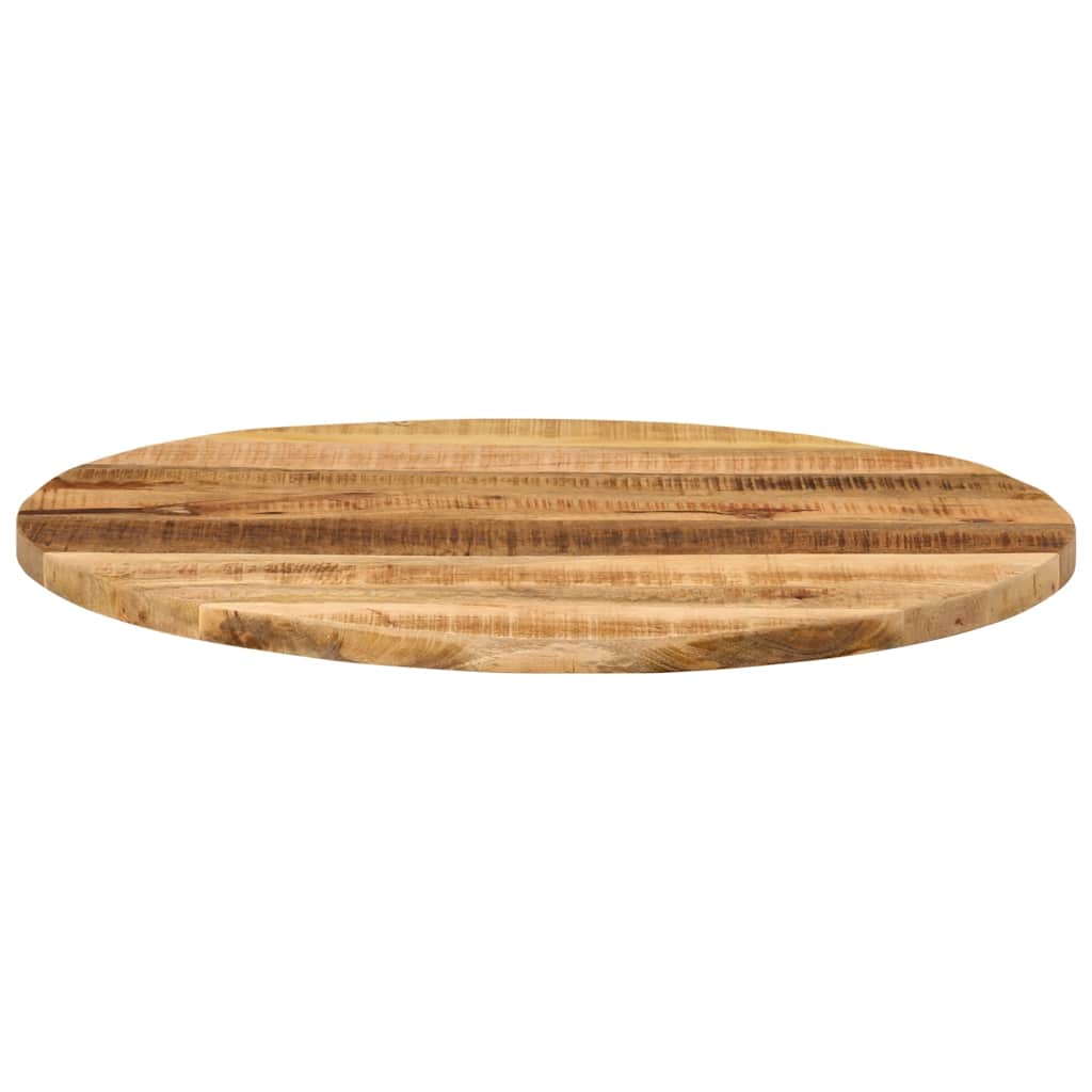 Vidaxl Blat Stołu, Ø 80X3,8 Cm, Okrągły, Surowe Lite Drewno Mango
