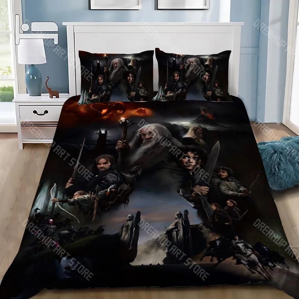 Movie L-LordS of the Rings Duvet Cover Pillowcase Bedding Set Adult Boy Girl Bedroom Decoration Children Gift Single Double Size