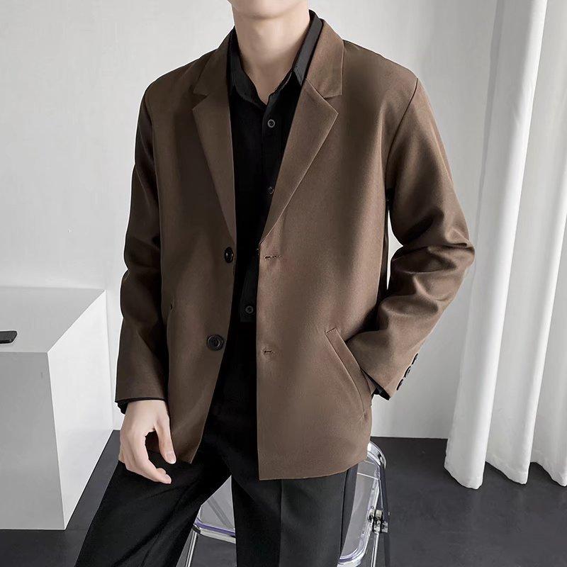 Men's Casual Suit Top Loose Business Jacket Slim Gathering Party Jacket