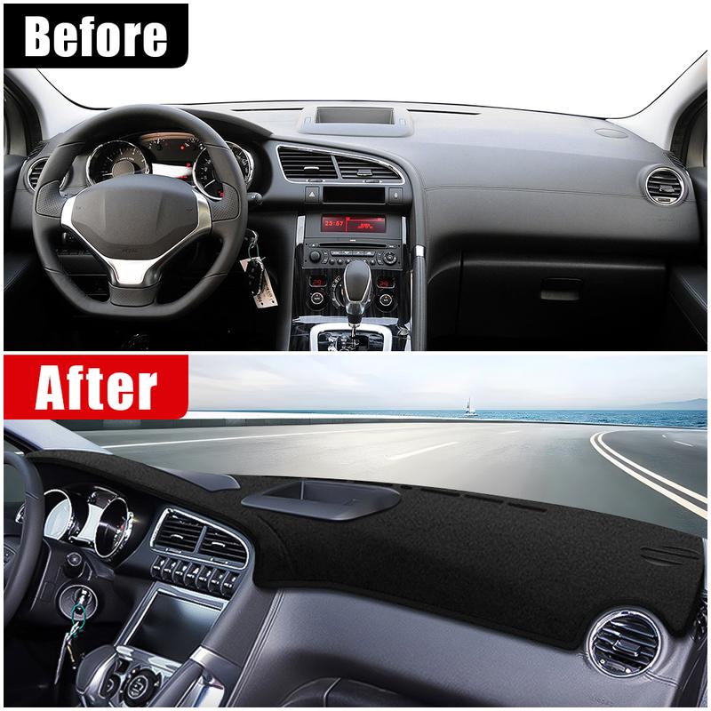 Для Peugeot 3008 GT 2008 2009 2010 2011 2012 2013 2014 2015 3008GT Автомобильный Коврик на Панель Приборов Солнцезащитный Коврик Нескользящий Коврик Аксессуары