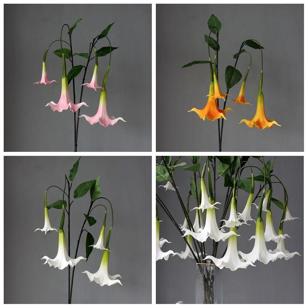 ПУ большой искусственный цветок дурмана эластичный ипомея украшения для комнаты декор