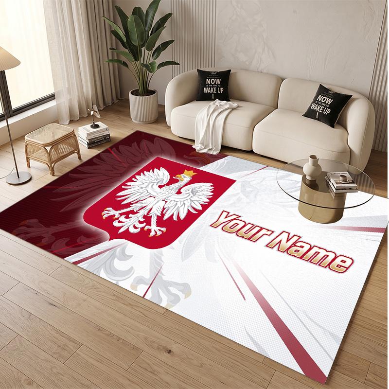 Personalized Crystal Velvet Carpet Poland Pattern Non Slip Floor Rug
