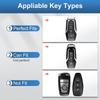 Ford Key Fob Cover with Keychain, Soft TPU Key Case Protection Fit for F150 Explorer Mustang Edge Lincoln MKZ MKX