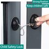 Замок для безопасности детей, дверной замок для шкафа, холодильника, защита троса из нержавеющей стали, детский замок для домашнего окна, прочная фиксация