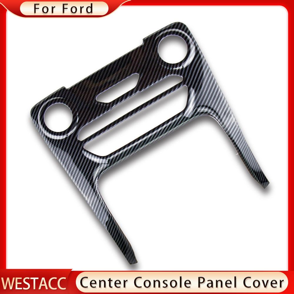 Carbon Fiber Car Center Console Panel Frame Cover for Ford Ranger Everest Endeavour 2015 -  Decoration