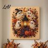Relaxing Arts And Crafts for Home 2Pcs Halloween Faux Pearl Art Ghost Pumpkin Witch Crow Painting DIY Handmade Gift Craft Enthusiasts Kit