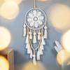 Owl Tapestry Hand-woven Owl Dream Catcher Wall Hanging Macrame Mandala Tassel Boho Decor DIY Apartment Dorm Room Home Decoration