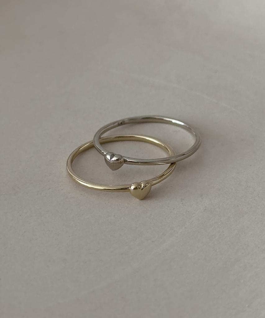 Faye 14K Tiny Heart Ring (B Type)