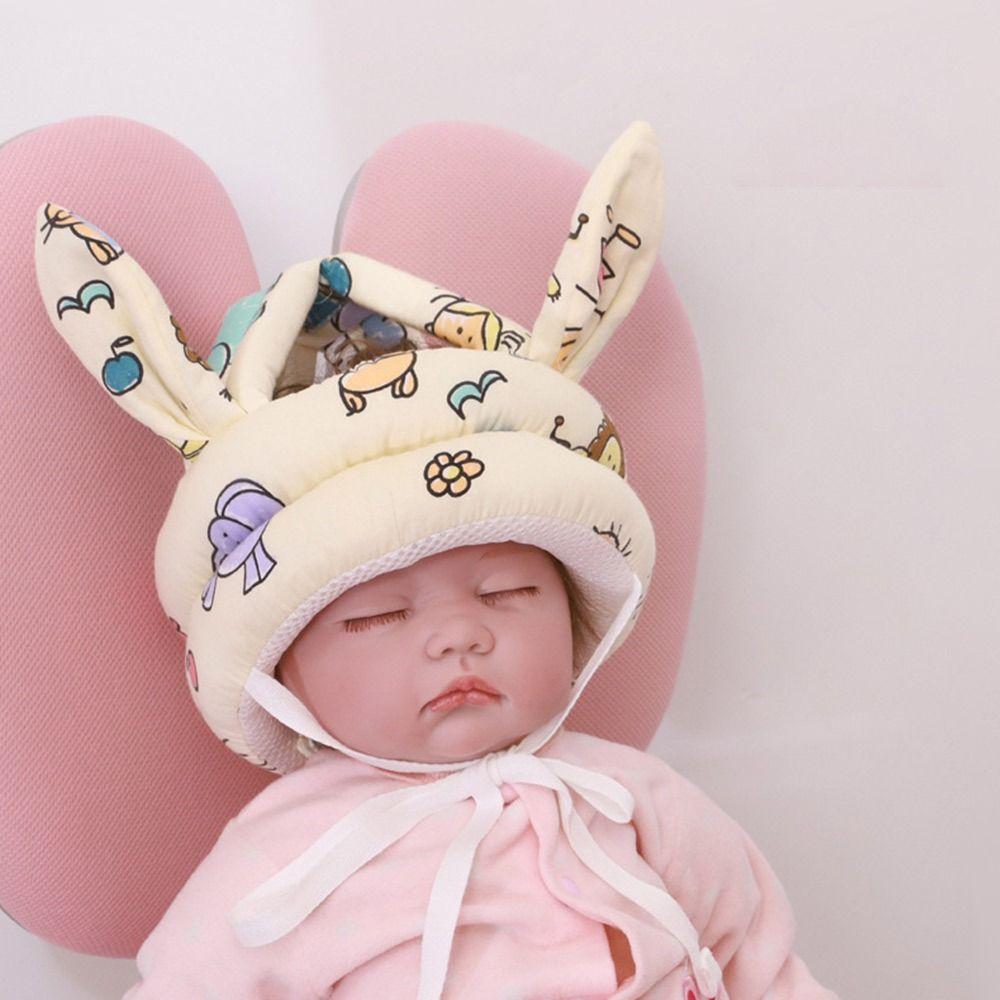 Мультяшный детский защитный шлем, мягкая шапка для предотвращения столкновений, полезная накладка от падения для малышей