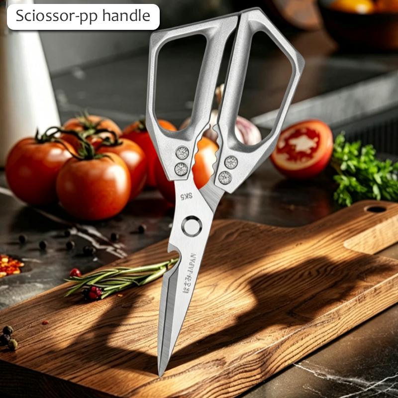 WXCOO Stainless Steel SK5 Heavy Duty Kitchen Shears Poultry Shears Multifunctional Kitchen Scissors for Chicken Bone Fish Cutter5