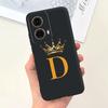 For Motorola Moto G85 Case 2024 New Luxury Initial Letters Soft Silicone Protective Cover For Moto G85 5G G 85 Shockproof Bumper