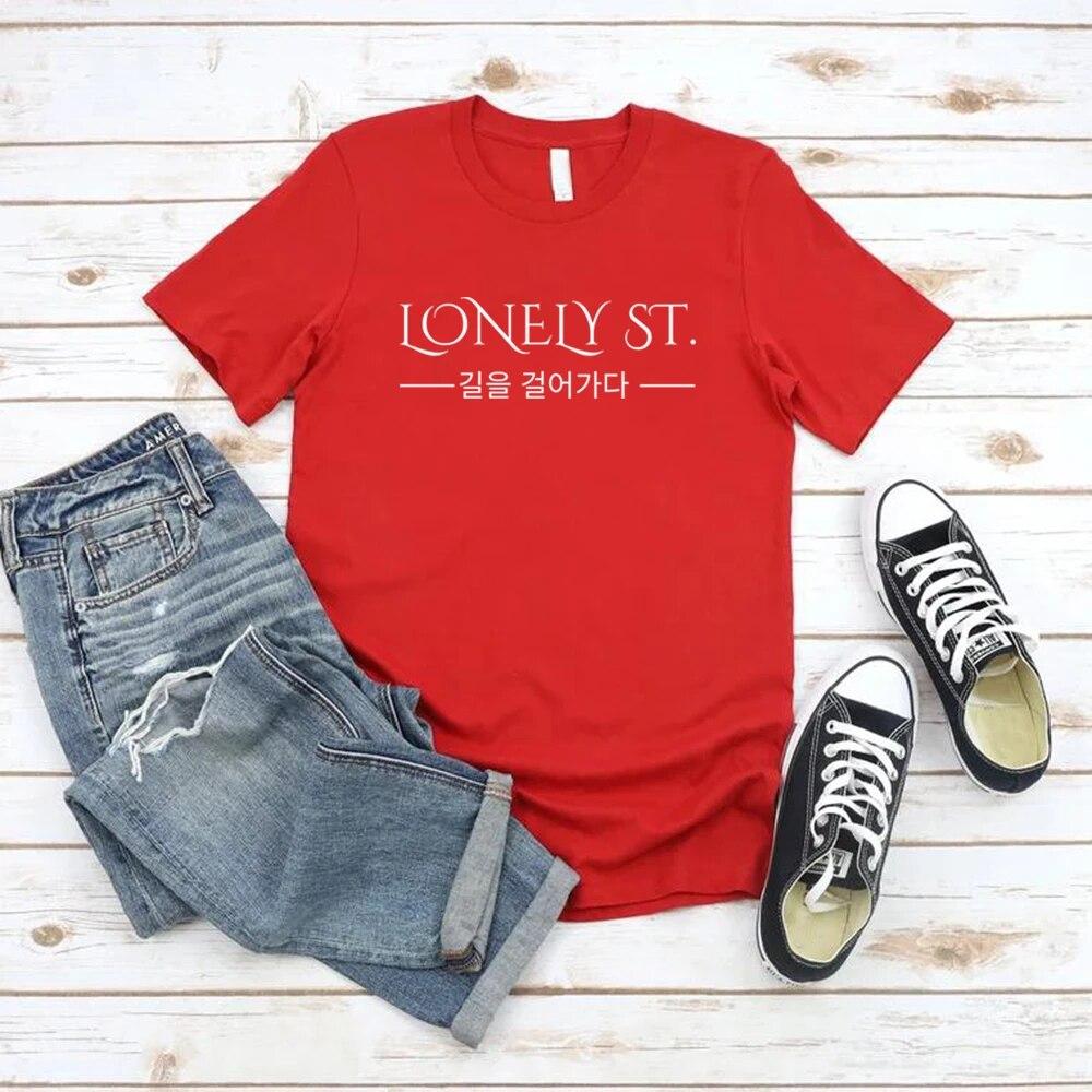 Stray Kids Oddinary Lonely St.. Вдохновленная женская футболка Kpop Merch Gift Корейская поп-футболка с коротким рукавом с принтом Футболка уличная одежда Топ
