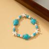 Ornaments Starfish Beaded Bracelet Bohemian Shell Beaded Handstring Turtle Woven Bracelet  Women