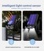 Portable Solar Clip Light Motion Sensor 40LED Solar Street Lamp Security Wall Light Adjustable Angle Power Mode Display Fence Pa