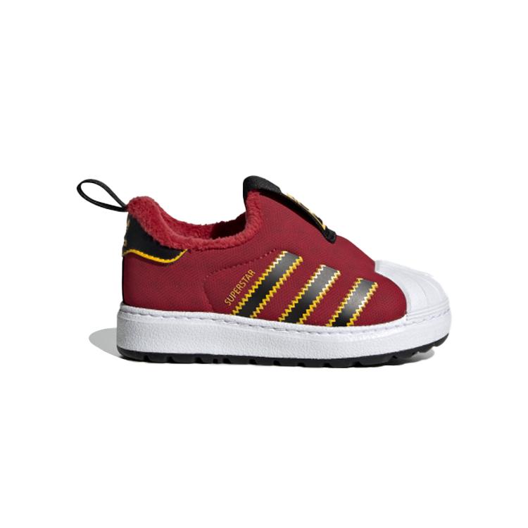 adidas Оригинальные SUPERSTAR 360 Canvas Удобные Нескользящие Термо Низкие Детские Кроссовки Малыш EE6419