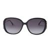 Gucci Black Round Frame Gold Brown Lens Round Sunglasses Women sunglasses GG0649SK-002