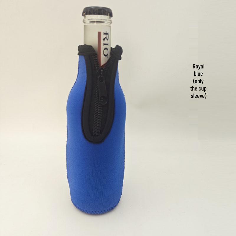 Neoprene Insulated Multi-color Zipper Sleeve for 330ML Beer & 12oz Wine Bottles
