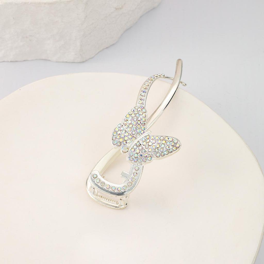 Korean Style Elegant Metal Hair Claw Clip for Women - Shark Claw Design